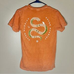 Chomp Brand Never Worried Never Hurried Shirt Small